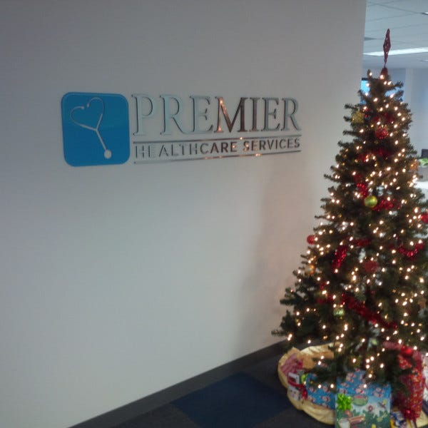 Premier dimensional acrylic lettering
