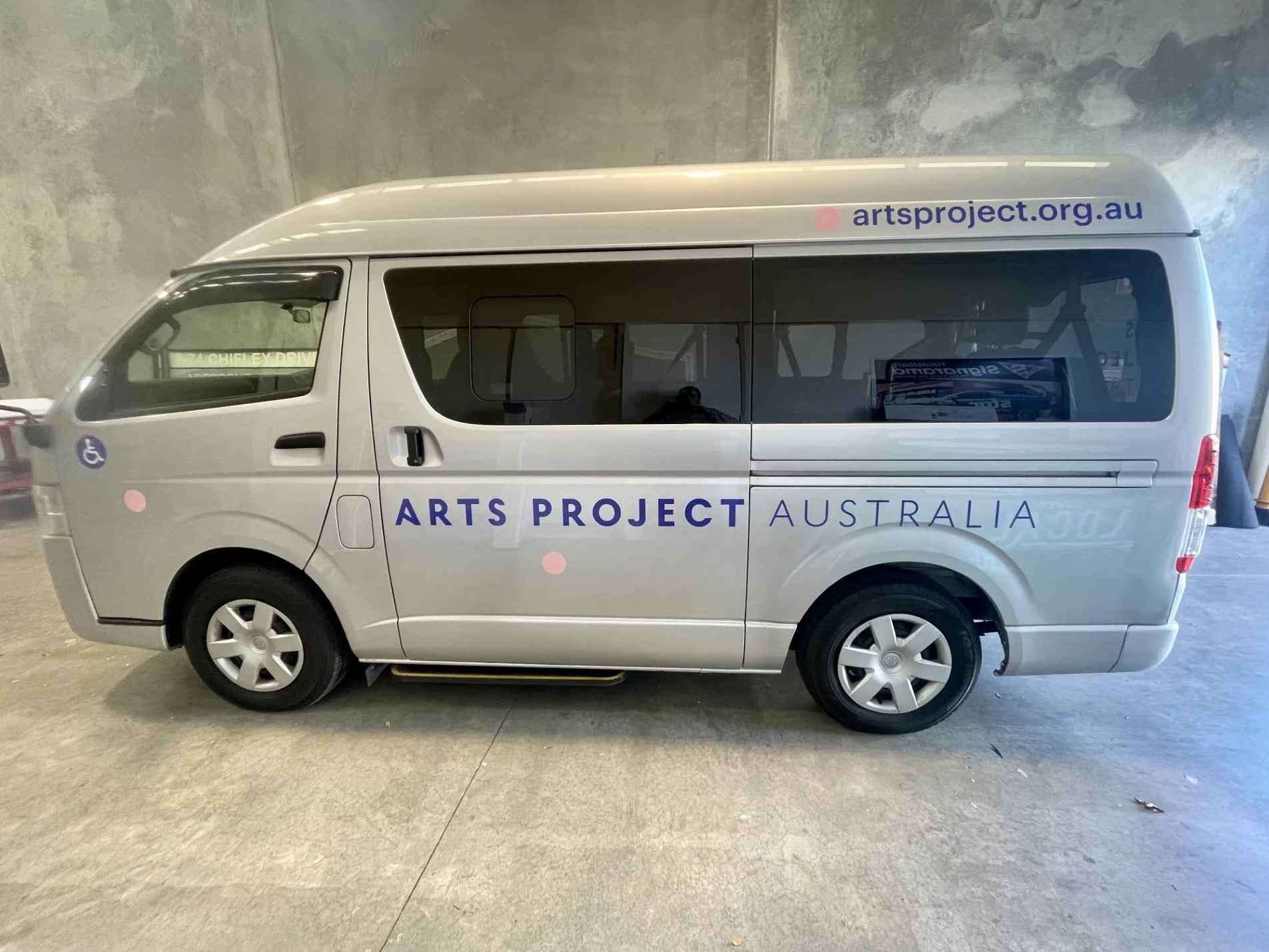 Vehicle Lettering - Arts Project Australia.
