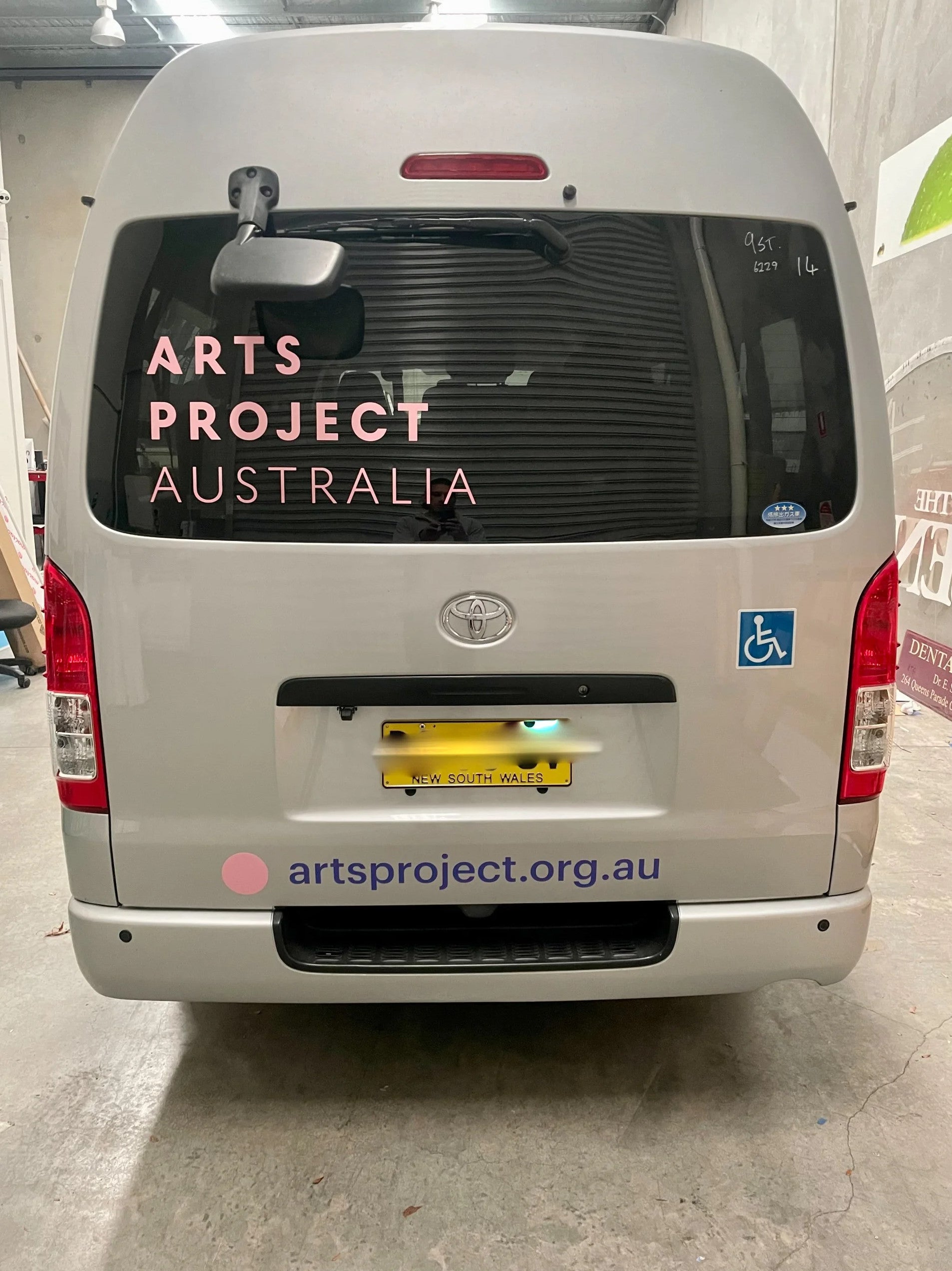 Vehicle Lettering - Arts Project Australia.