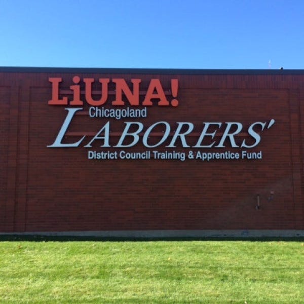 Chicagoland Laborers Channel Letters Carol Stream