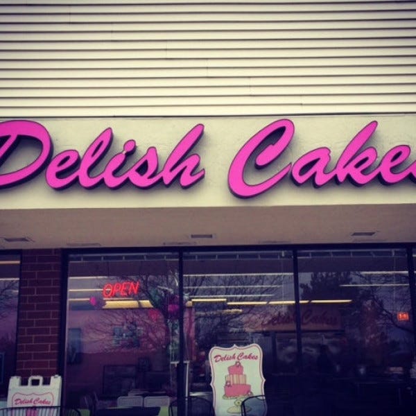 DELISH CAKE CHANNEL LETTERS Bloomingdale