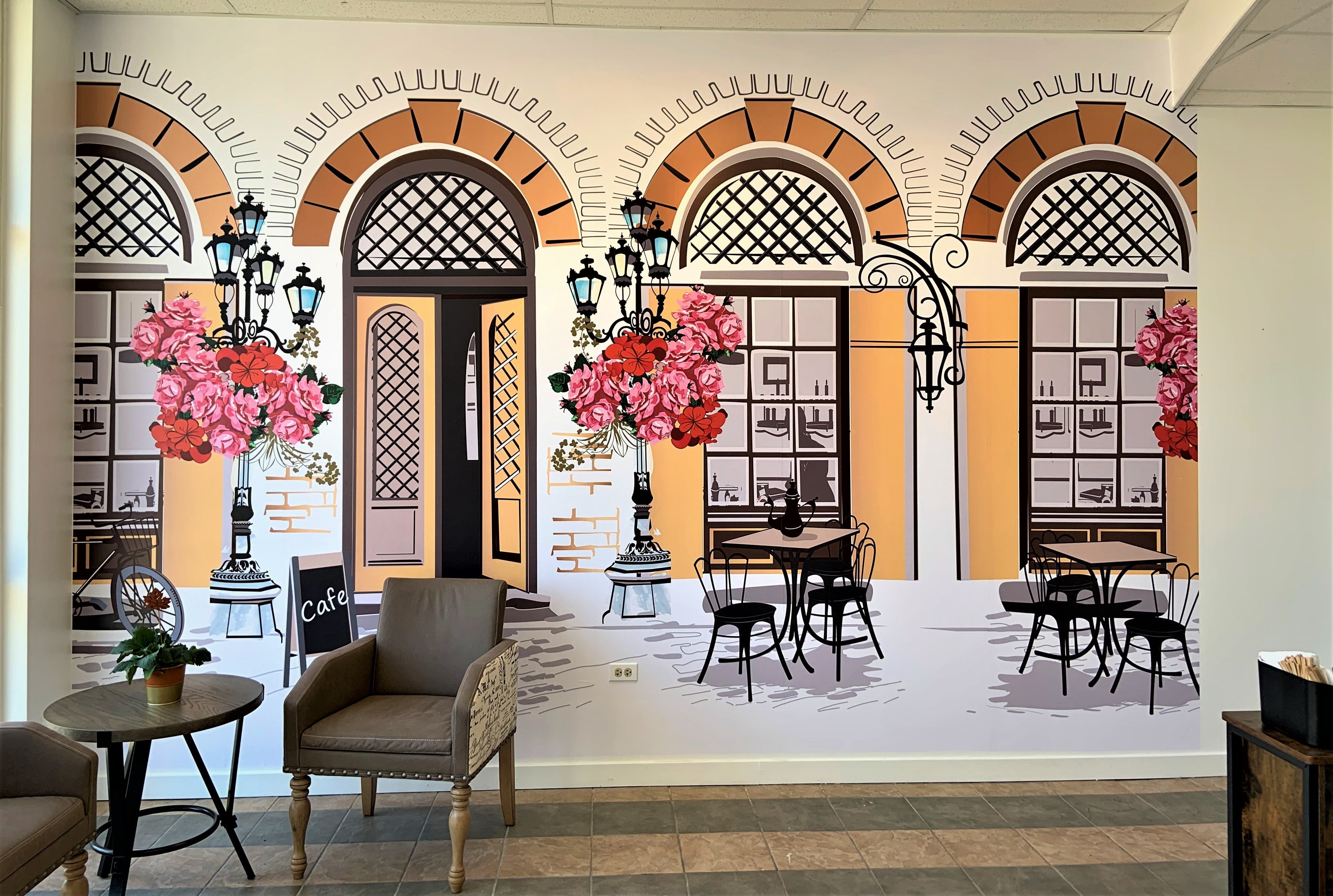 Cafe sign wall mural Sweet Calibri Signarama Grayslake