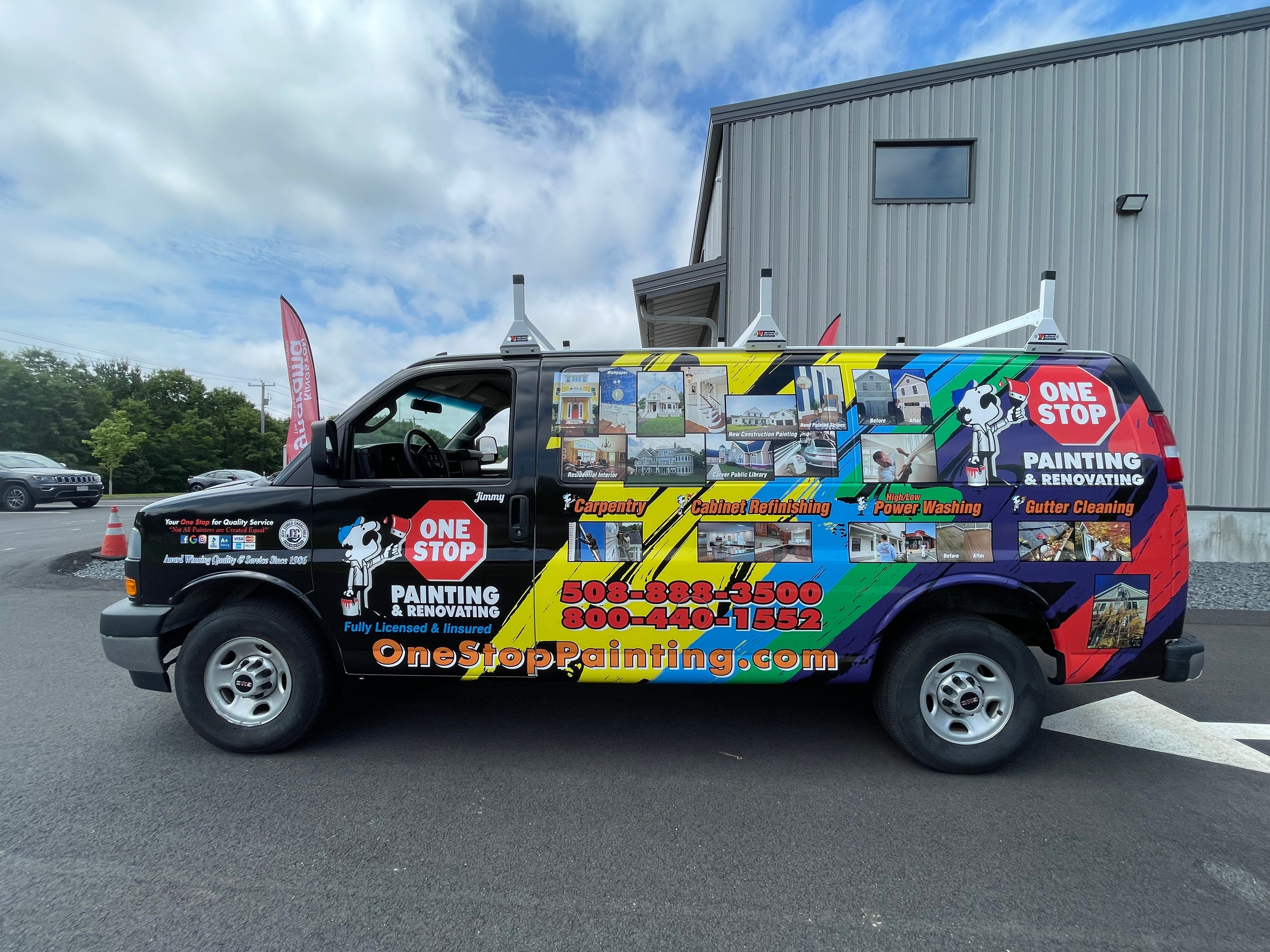 One Stop Painting Full Van Wrap