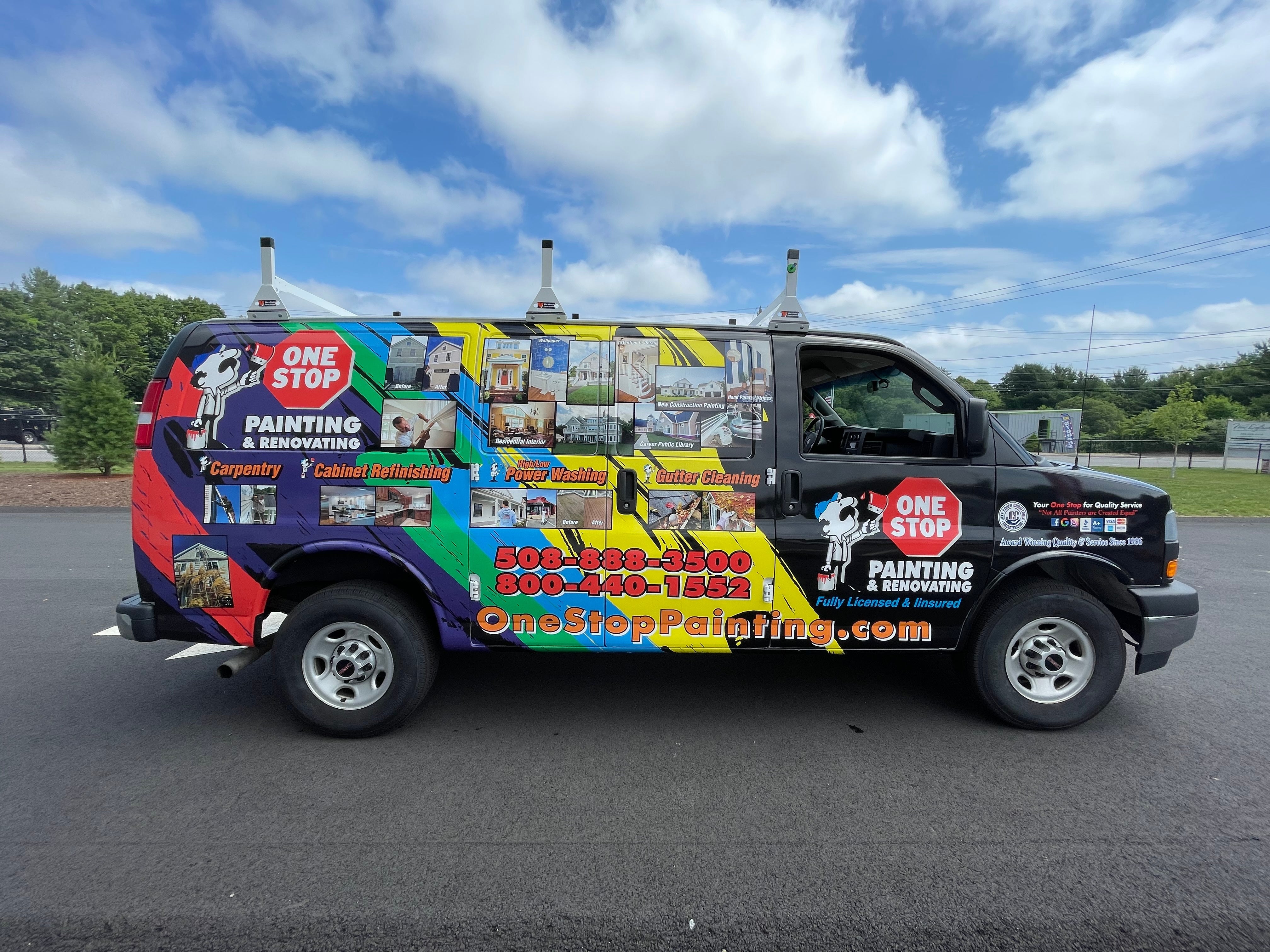 One Stop Painting Full Van Wrap