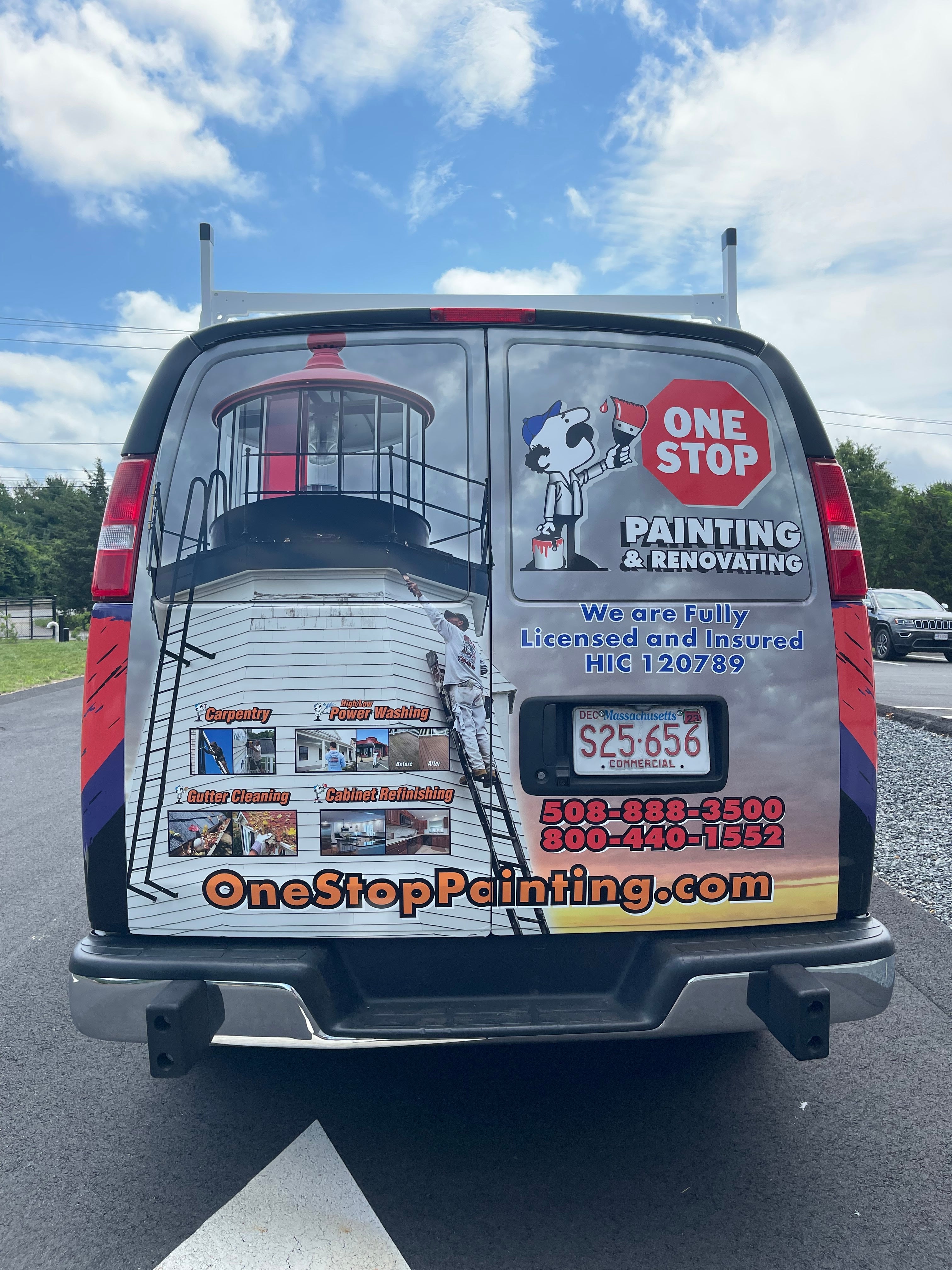 One Stop Painting Full Van Wrap