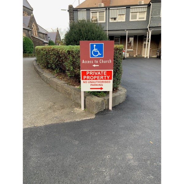 Parking Signage - St Ignatius church.