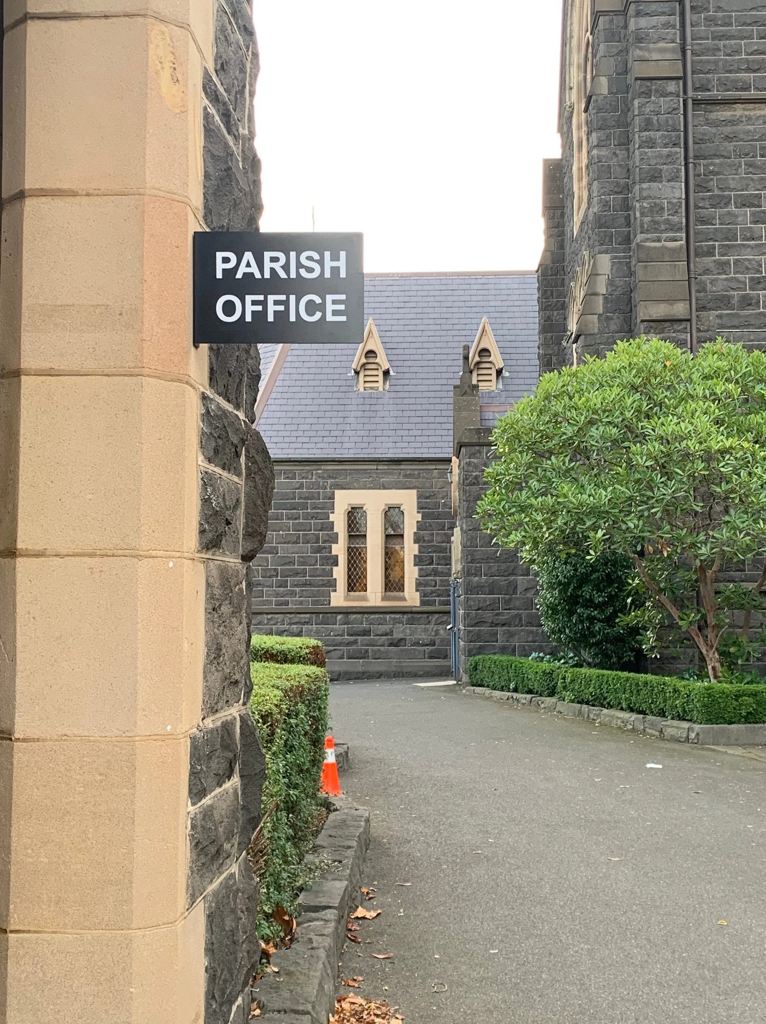 Parking Signage - St Ignatius church.