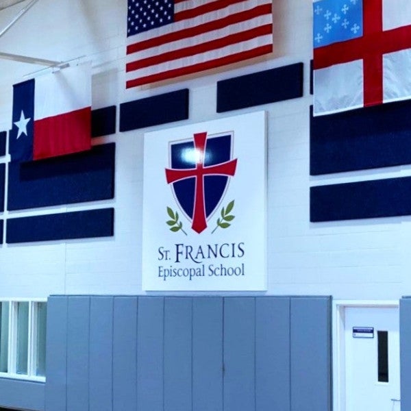 pan with contour cut digitally printed vinyl with gloss laminate approximately 8 x 8 ft.