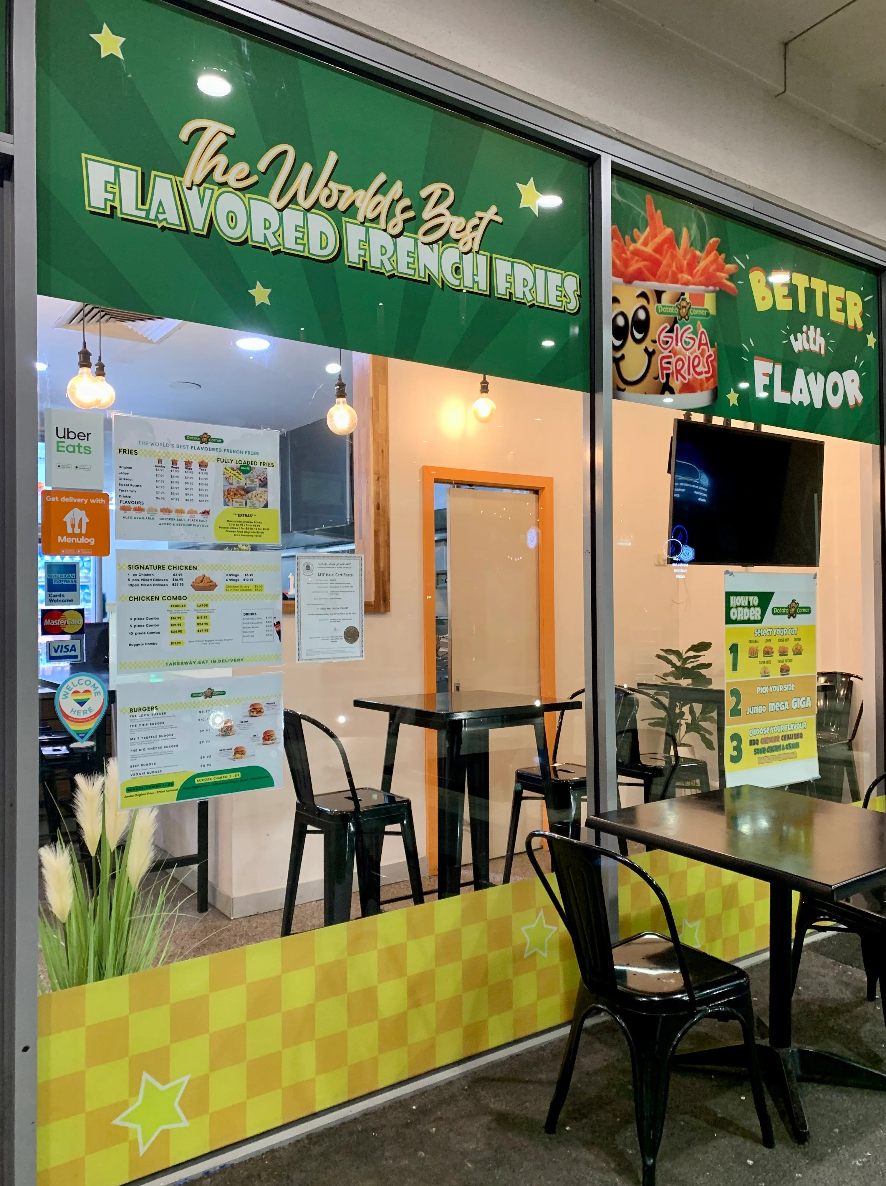 Window Graphics - Potato Corner - Bundoora.