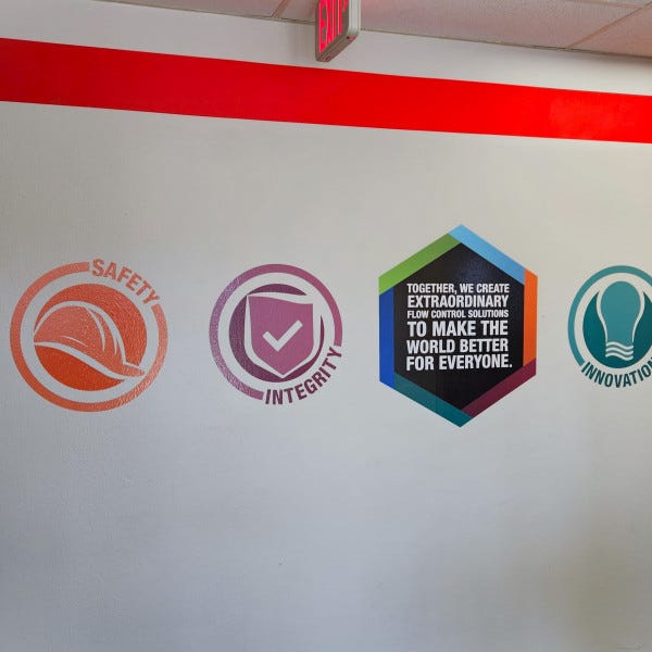 40c controltac wall vinyl contour cut decals with gloss laminate measuring approximately 20in each
