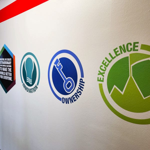 40c controltac vinyl decals contour cut with gloss laminate measuring approximately 20in each