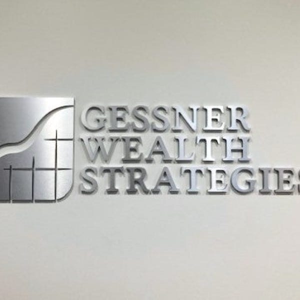 dimensional letters with brushed aluminum laminate