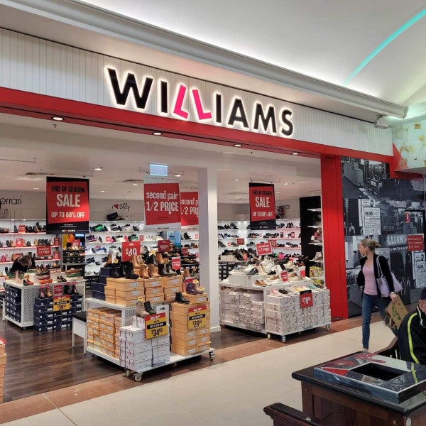 Williams Shop Fitout at DFO