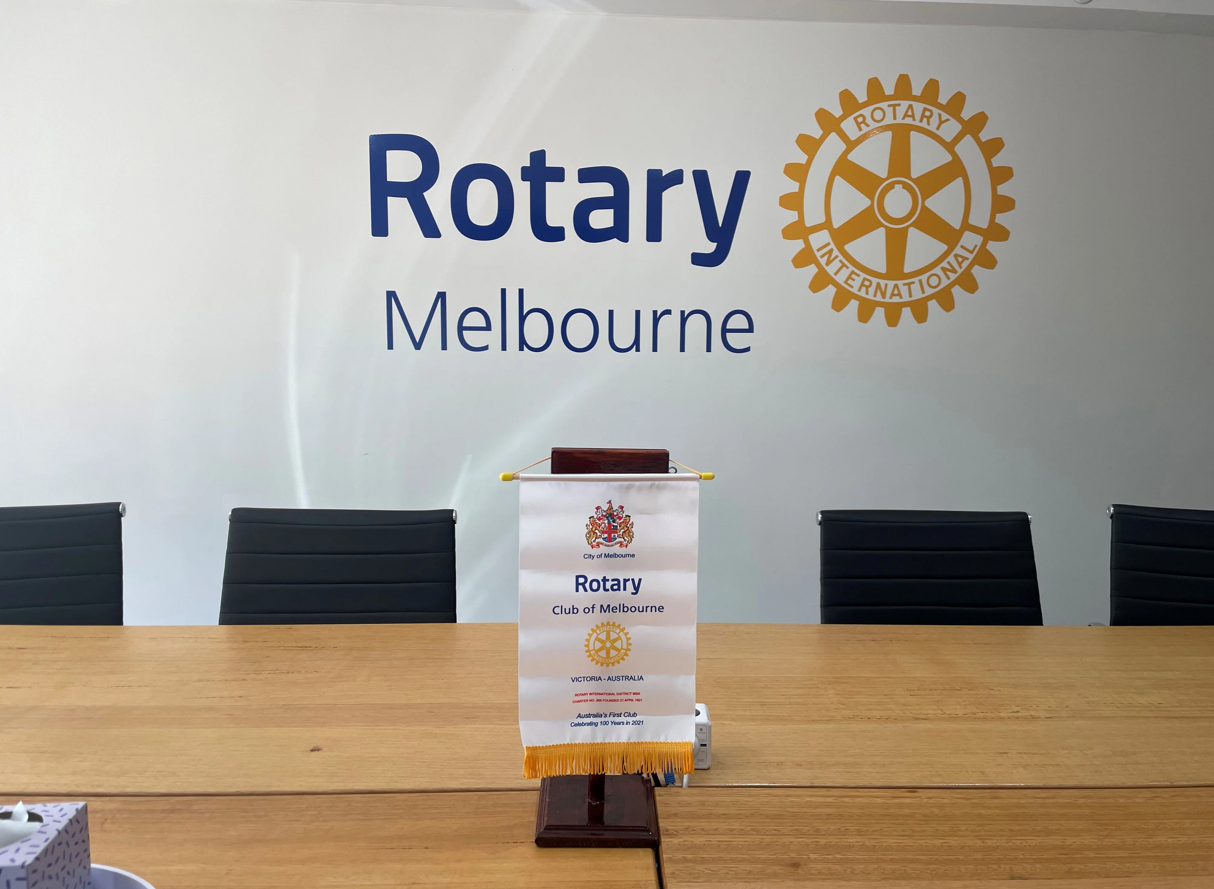 Wall Signage - Rotary Melbourne.