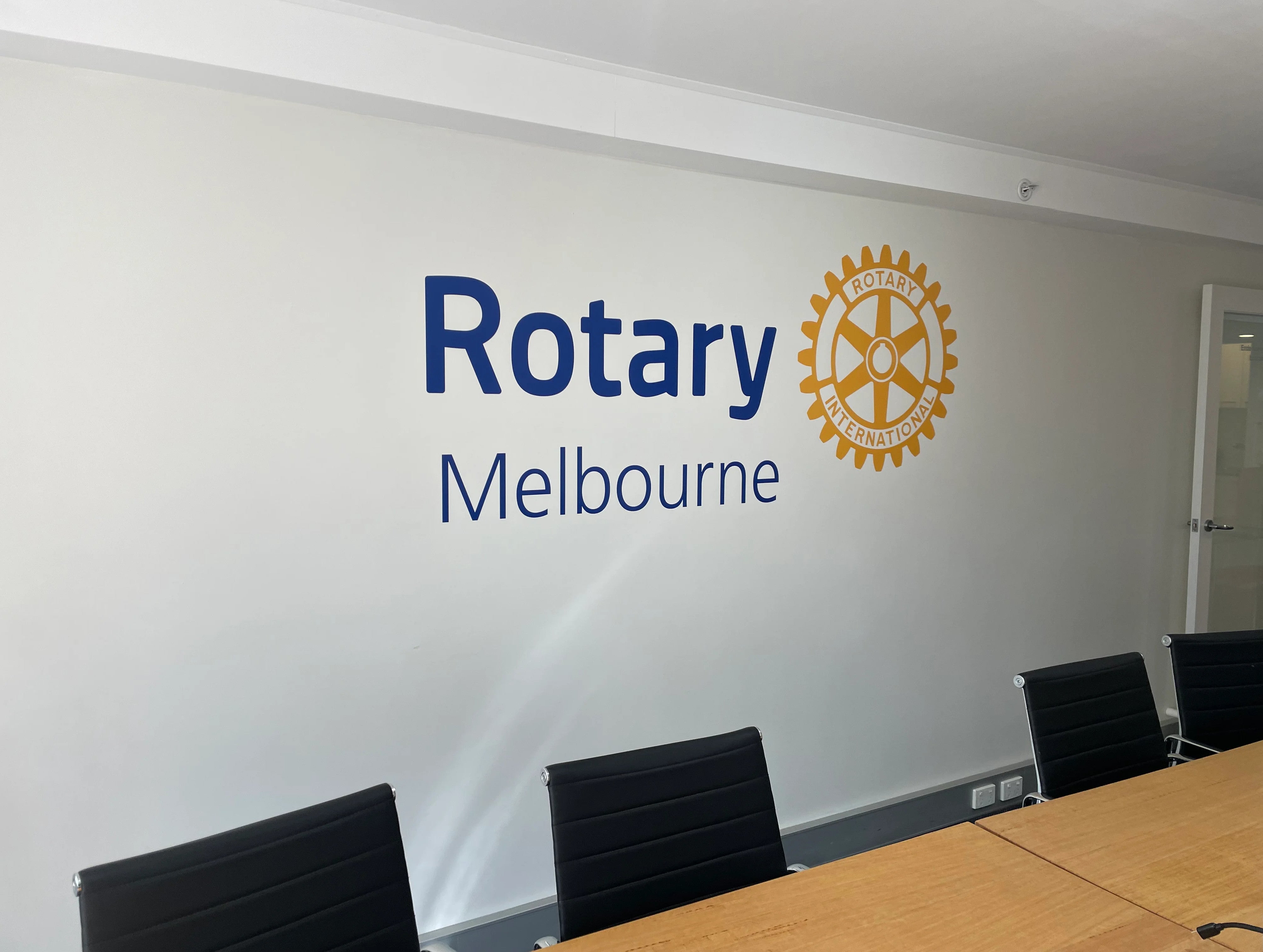 Wall Signage - Rotary Melbourne.