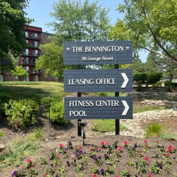 Bennington Wayfinding Post & Panel