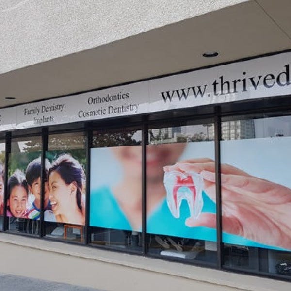 One Way Vision Windows - Thrive Dental