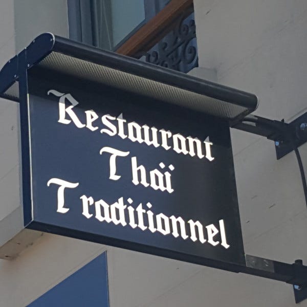 Enseigne drapeau - Restaurant Thai - Signarama Valparisis