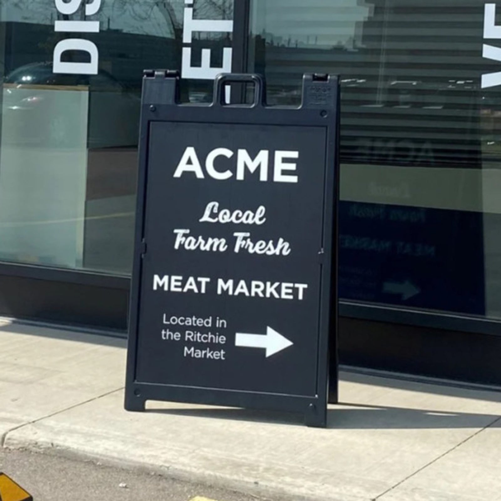 Plasticade A-Frame/Sandwich Board Sign for ACME in Edmonton, AB