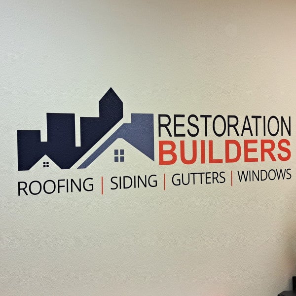 Digital Print Cut Vinyl Wall Graphics, Restoration Builders