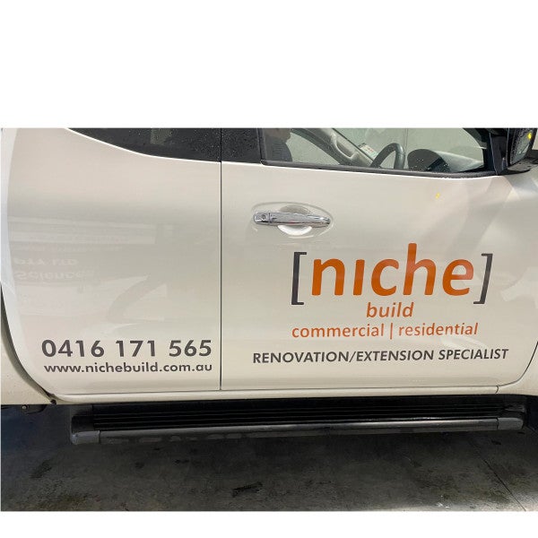 Vehicle Lettering - Niche Build.