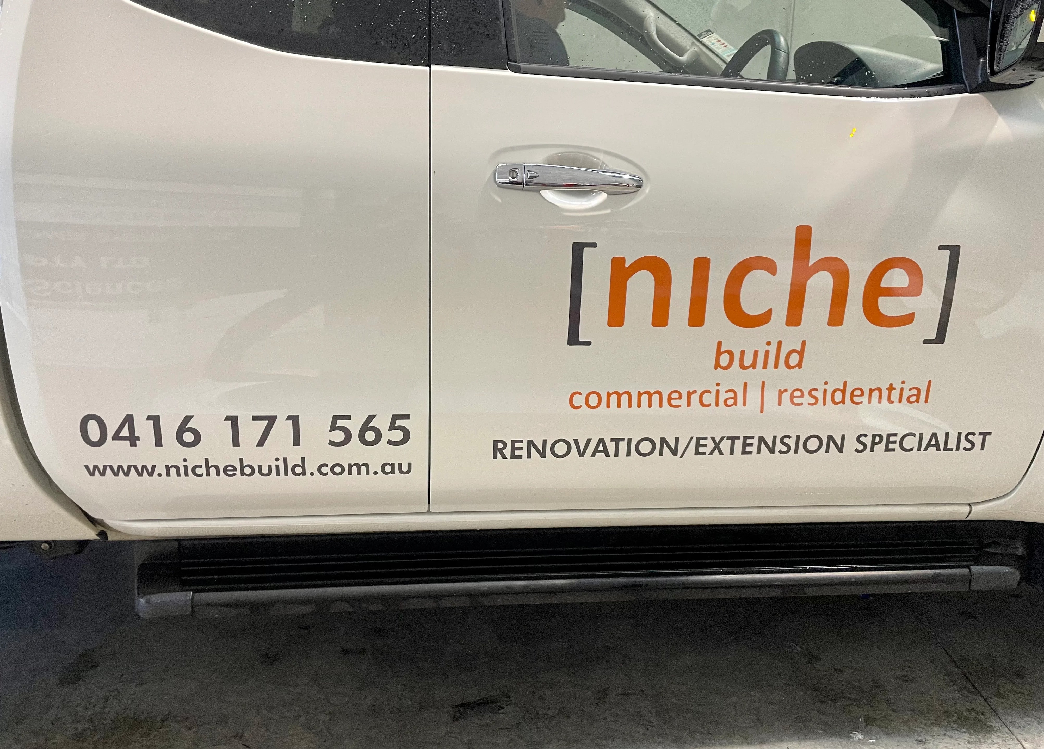Vehicle Lettering - Niche Build.