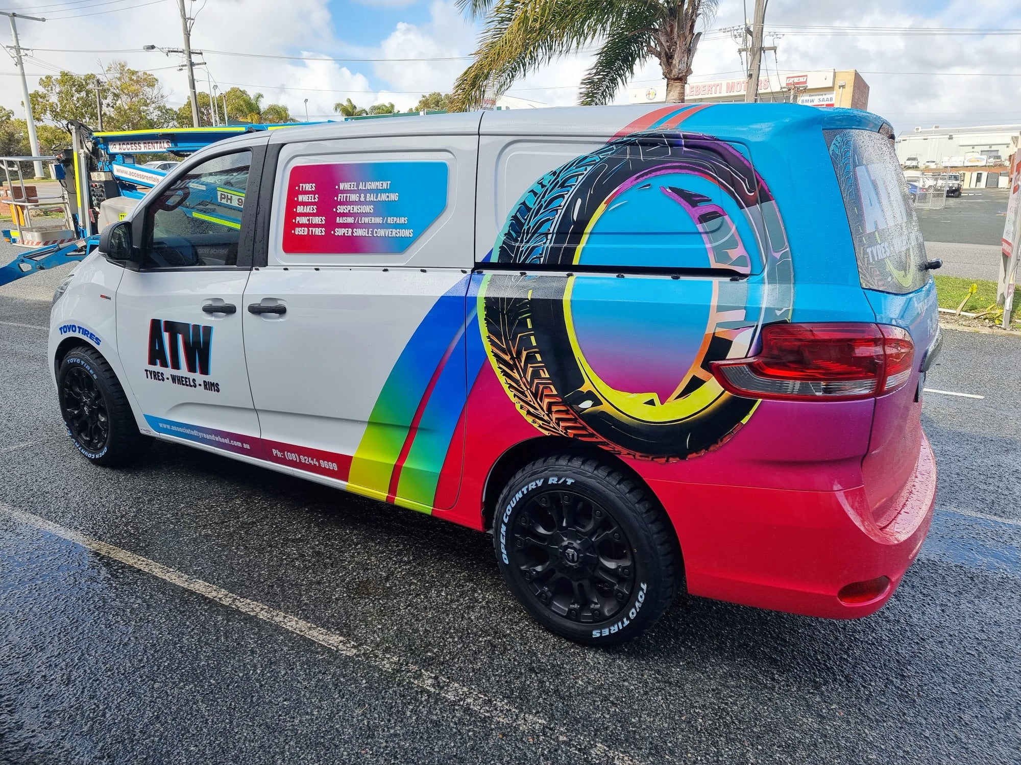 Associated Tyre And Wheel Van Wrao