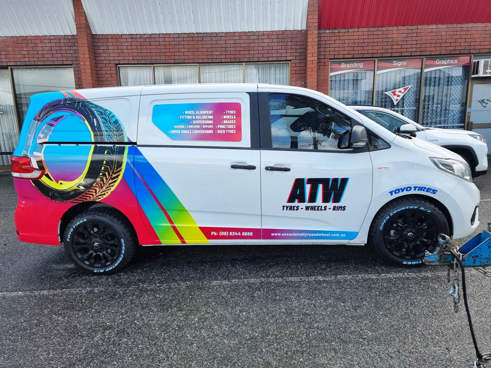 Associated Tyre And Wheel Van Wrao