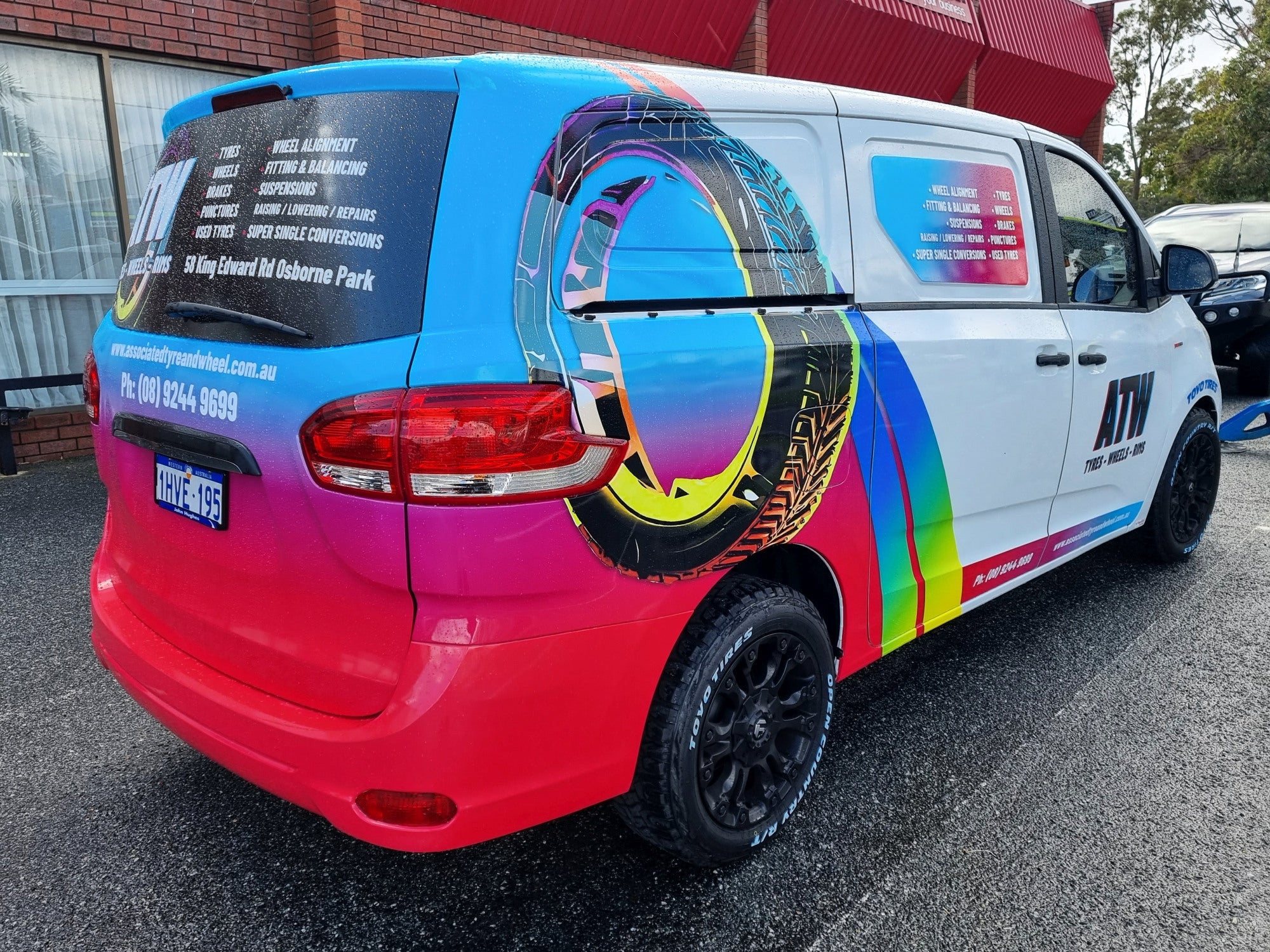 Associated Tyre And Wheel Van Wrao