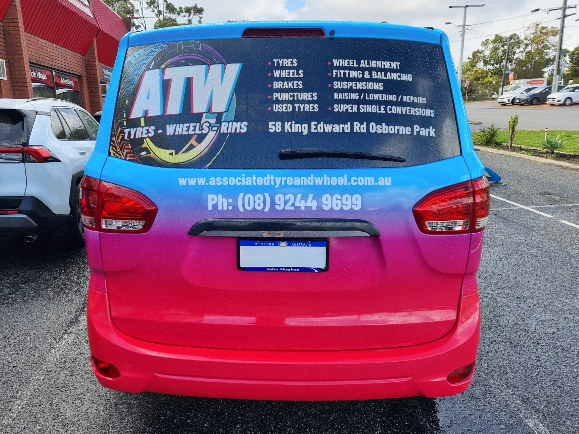 Associated Tyre And Wheel Van Wrao