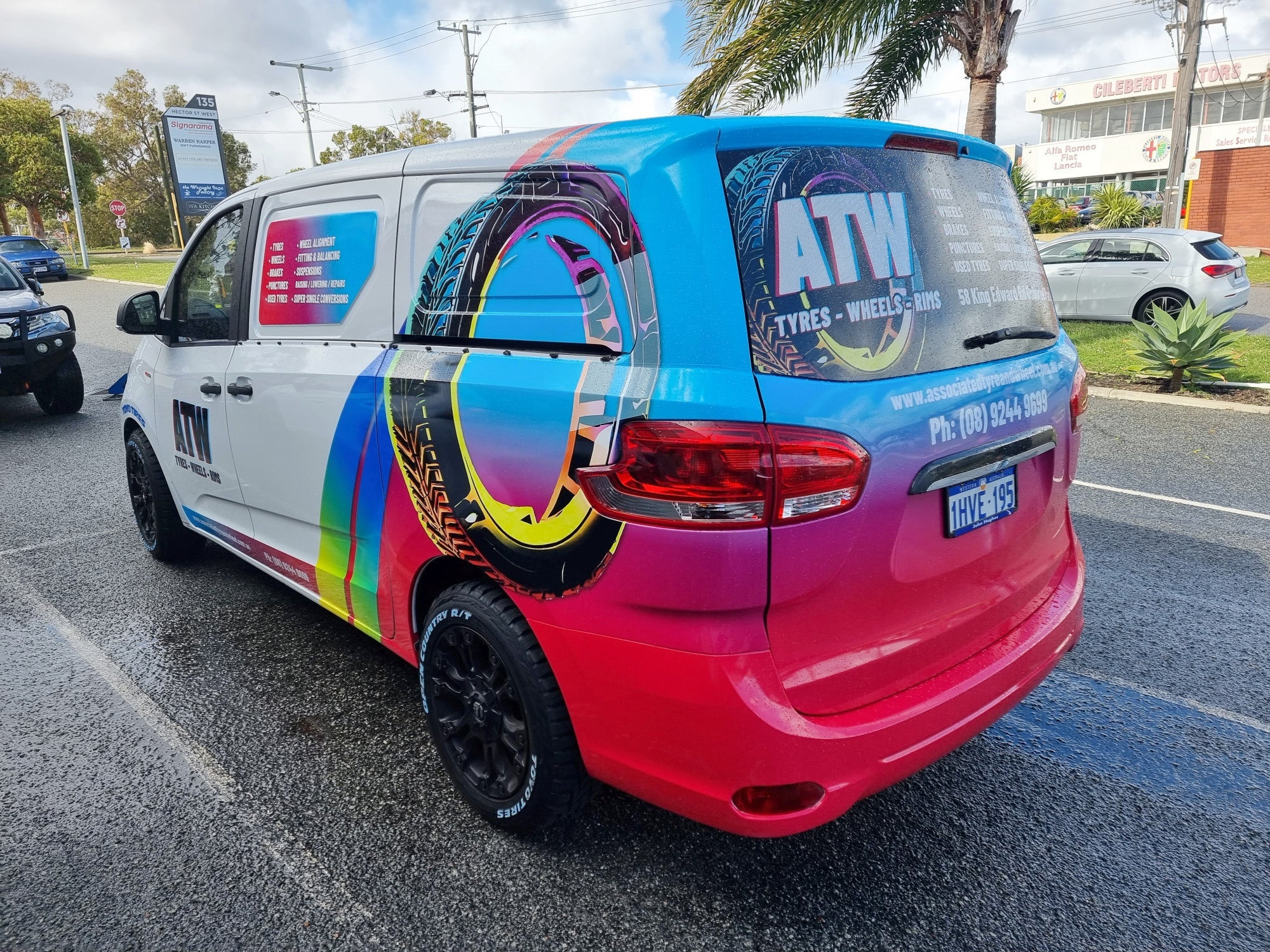 Associated Tyre And Wheel Van Wrao