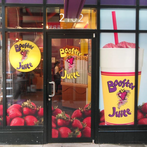 Window Graphics - Booster Juice