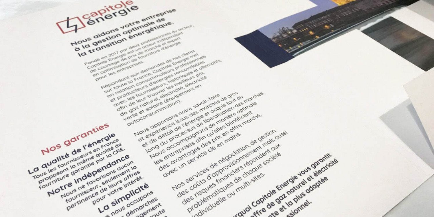 Brochure et dépliant