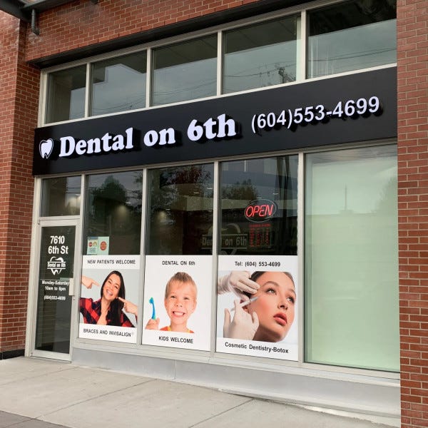 3D Illuminated Letters - Dental on 6th