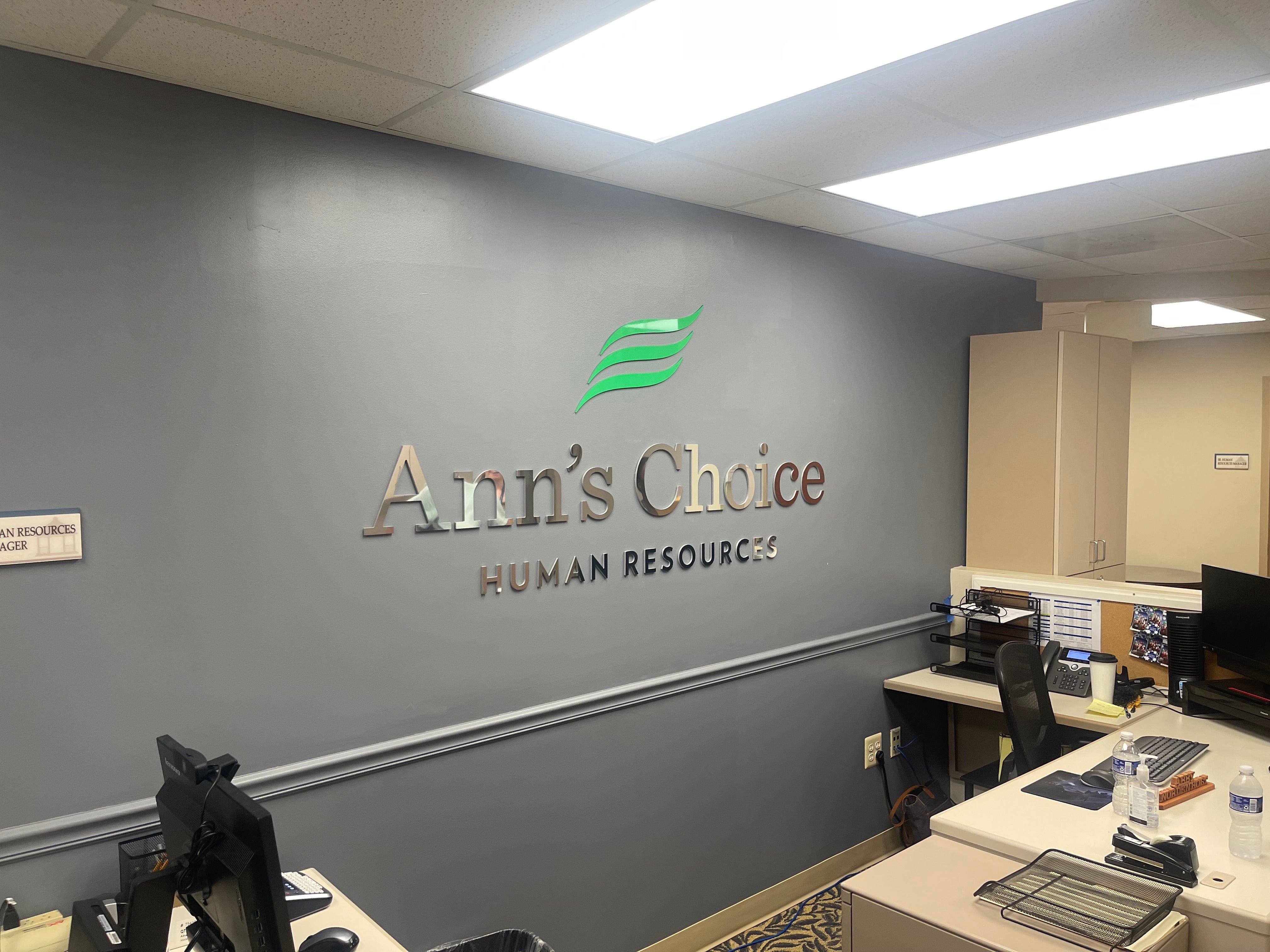 Dimensional Lettering Ann's Choice