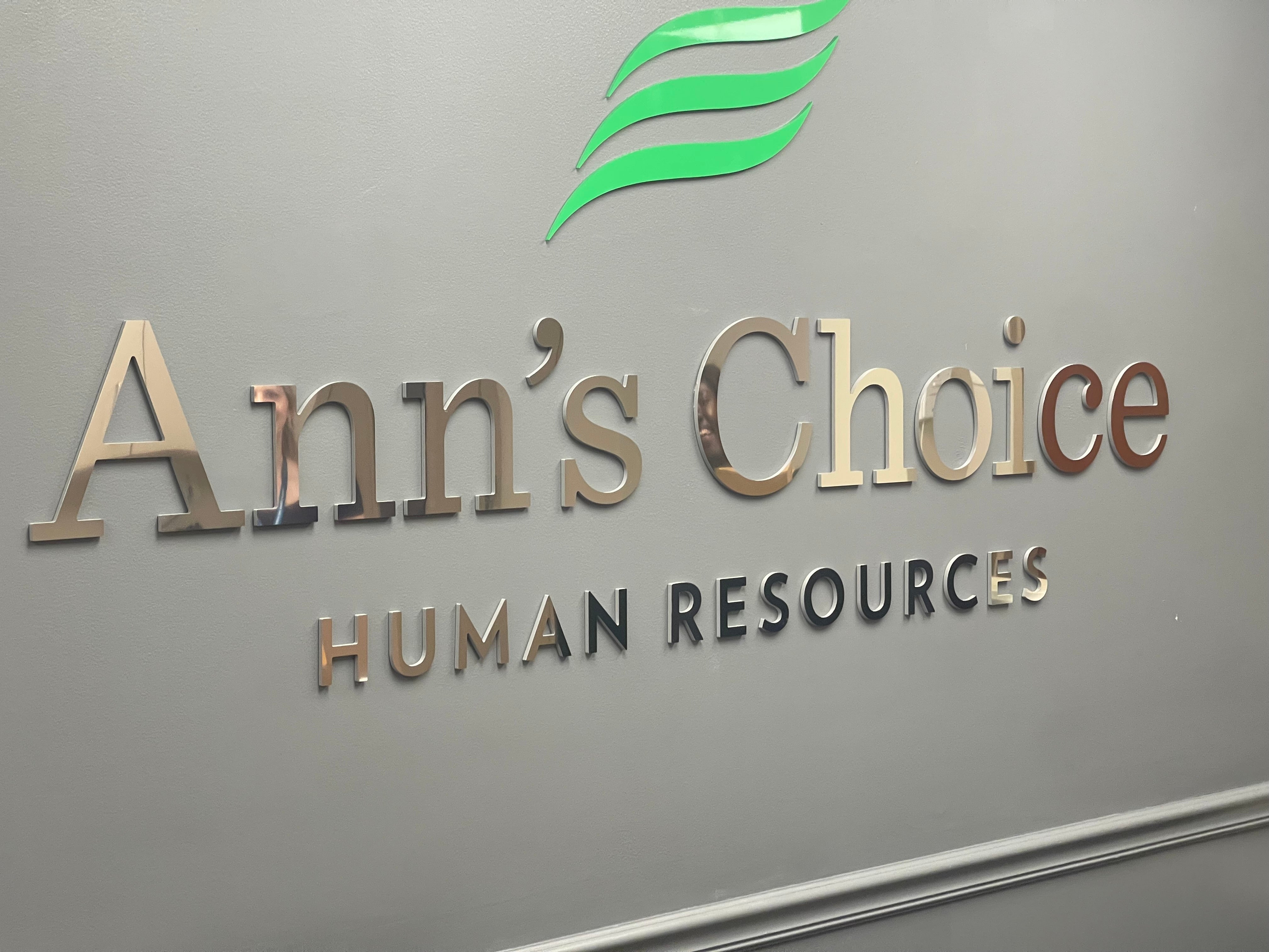 Dimensional Lettering Ann's Choice