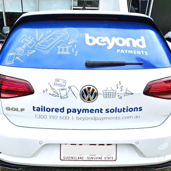 One Way Vision Window and Rear Door Decals