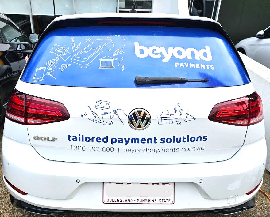One Way Vision Window and Rear Door Decals