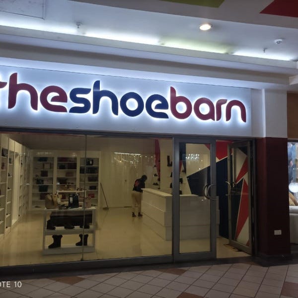 Harare retail signage illuminated