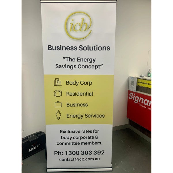 Pull-up Banners - ICB Business Solutions Pty Ltd - Northcote.