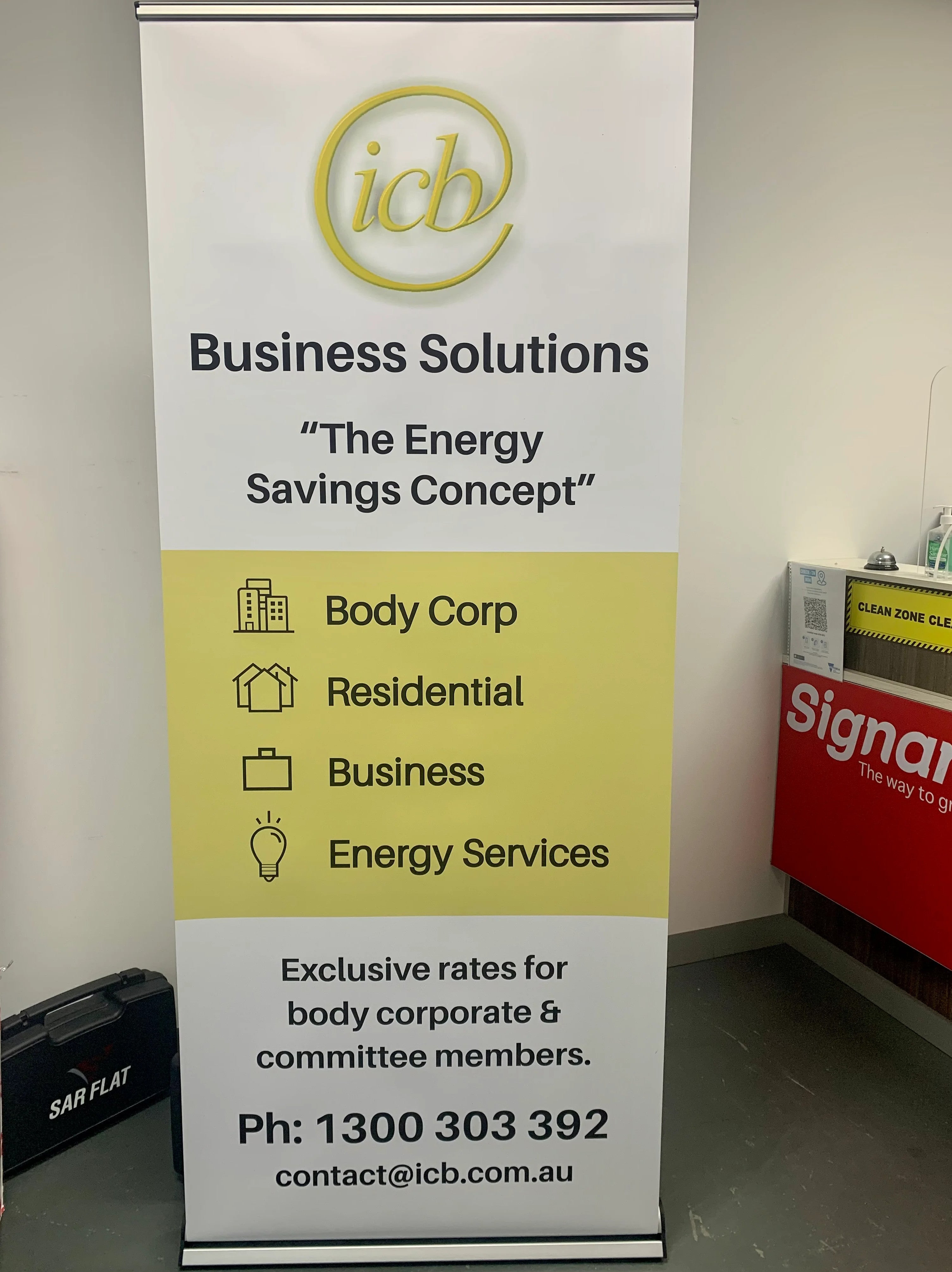 Pull-up Banners - ICB Business Solutions Pty Ltd - Northcote.