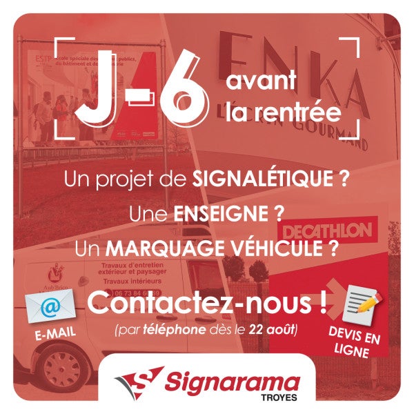 J-6 avant la rentrée