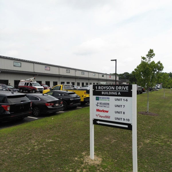1 Royson Drive Post & Panel Directory Sign