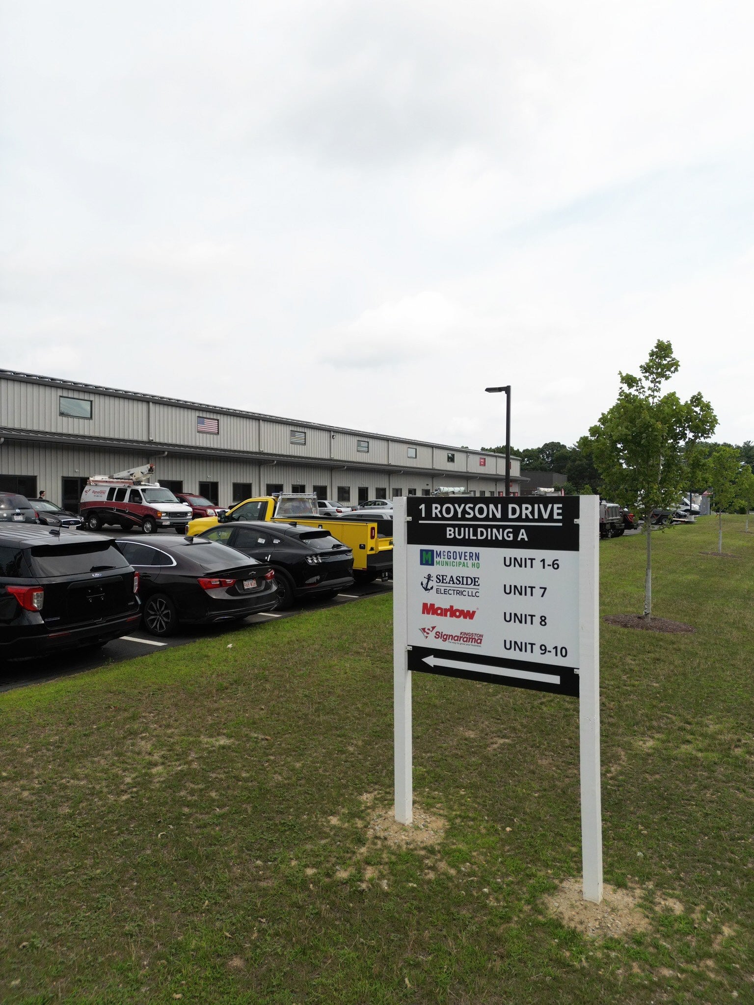 1 Royson Drive Post & Panel Directory Sign