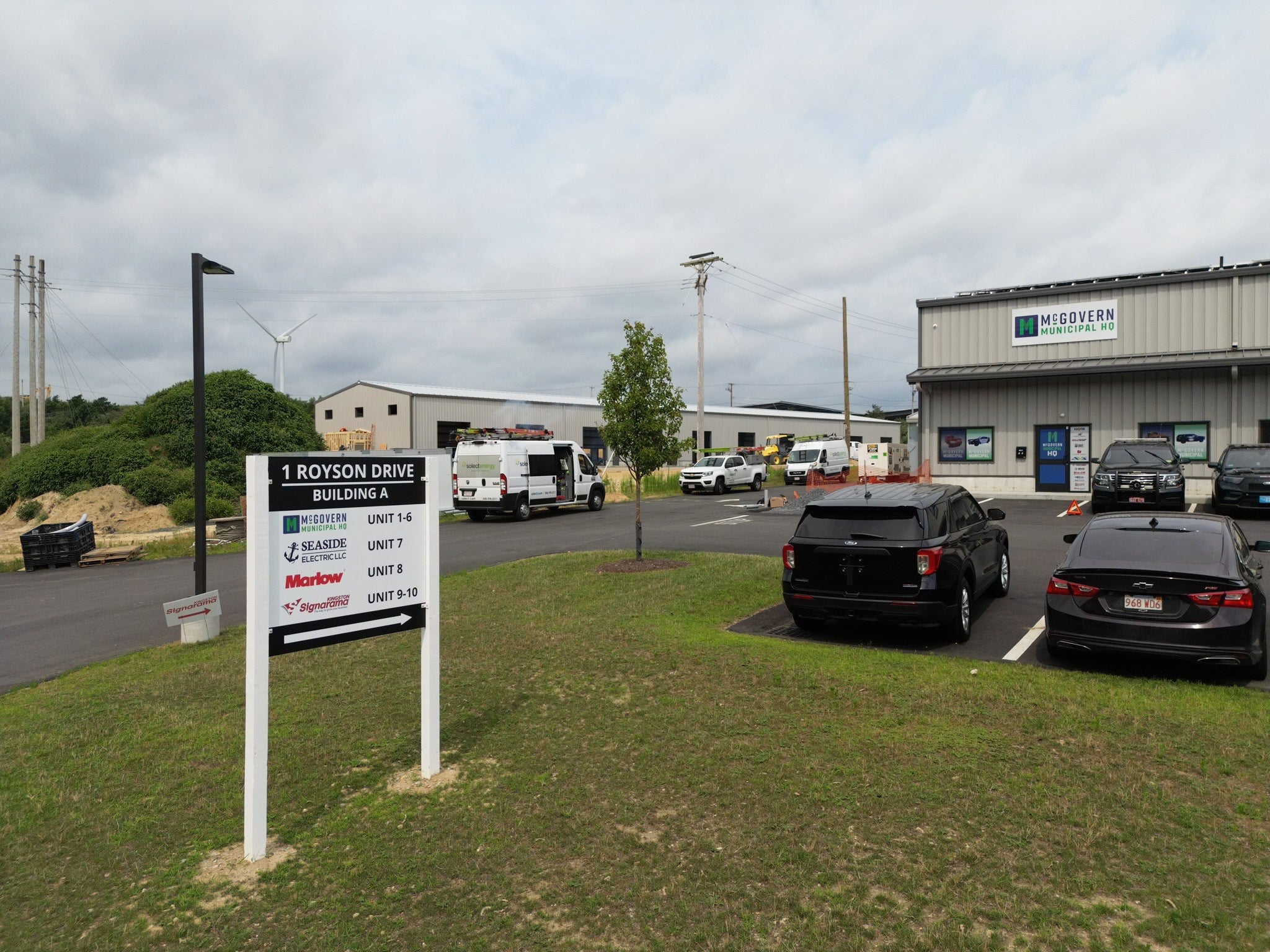1 Royson Drive Post & Panel Directory Sign