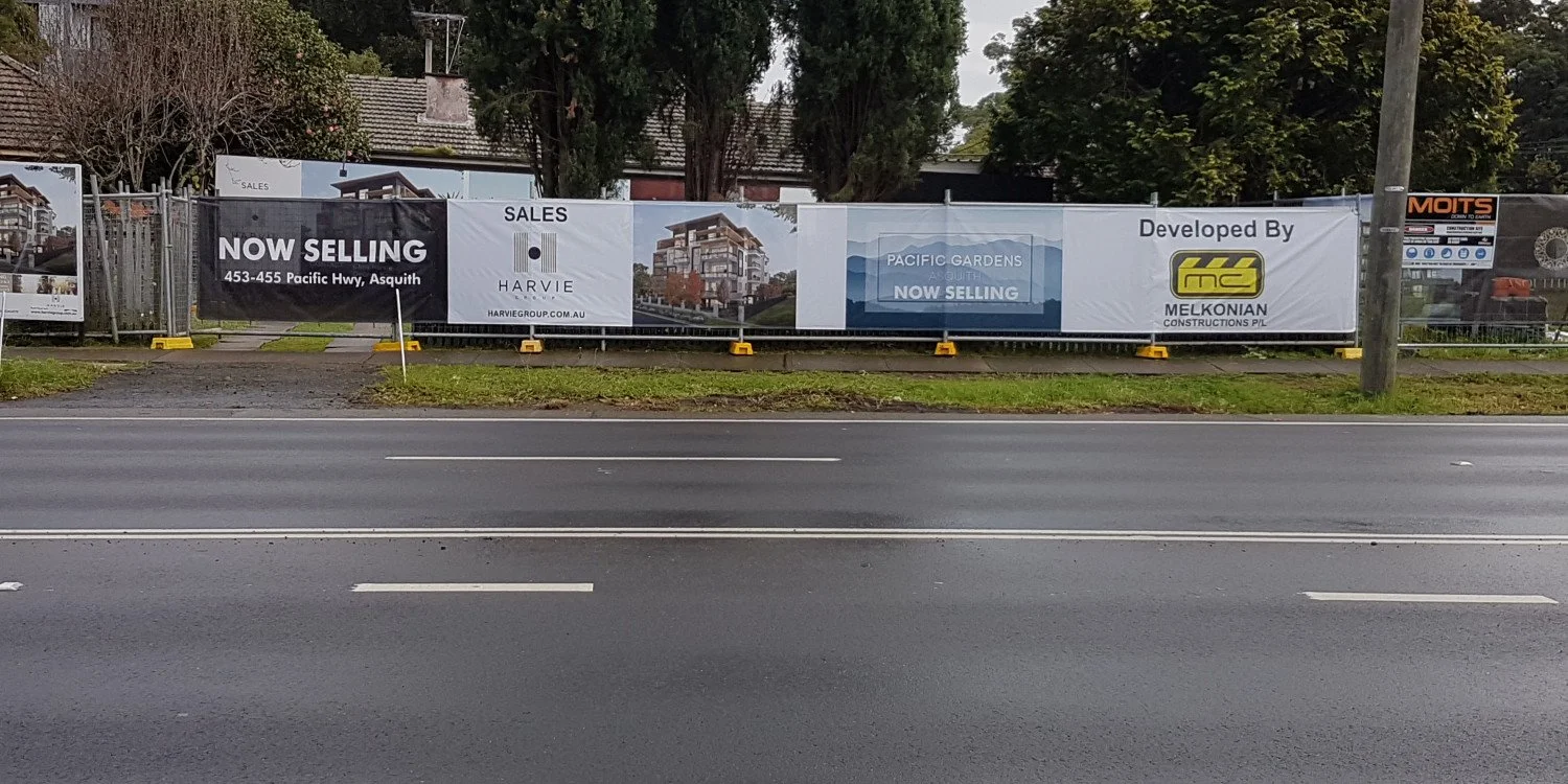 Fence Mesh Signs