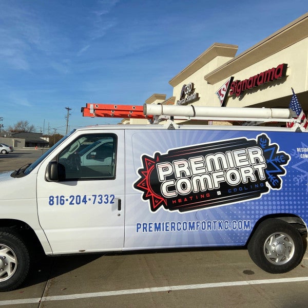 Van Wrap Premier Blue Signarama Liberty Kansas City