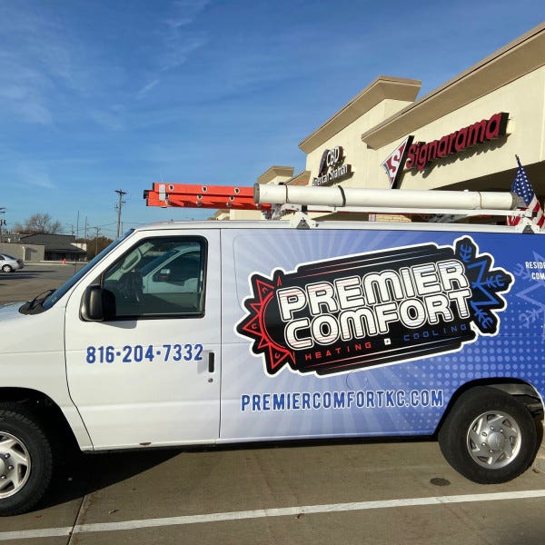 Van Wrap Premier Blue Signarama Liberty Kansas City