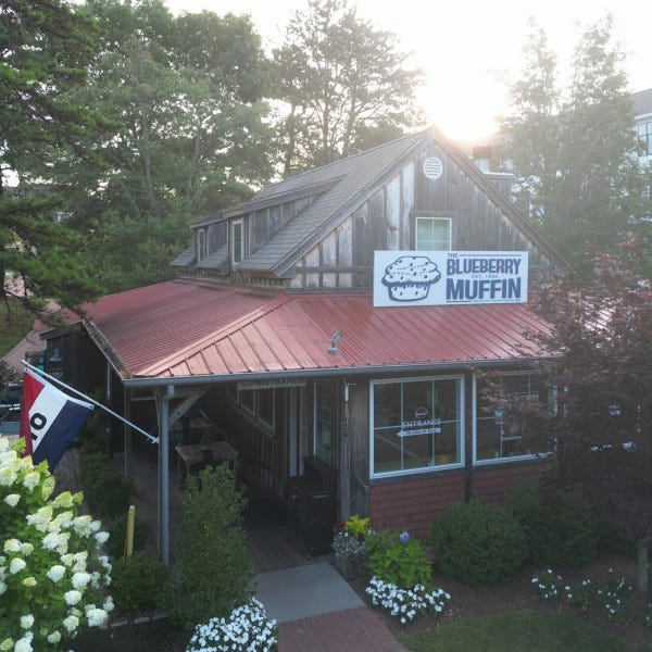 Blueberry Muffin Building Sign