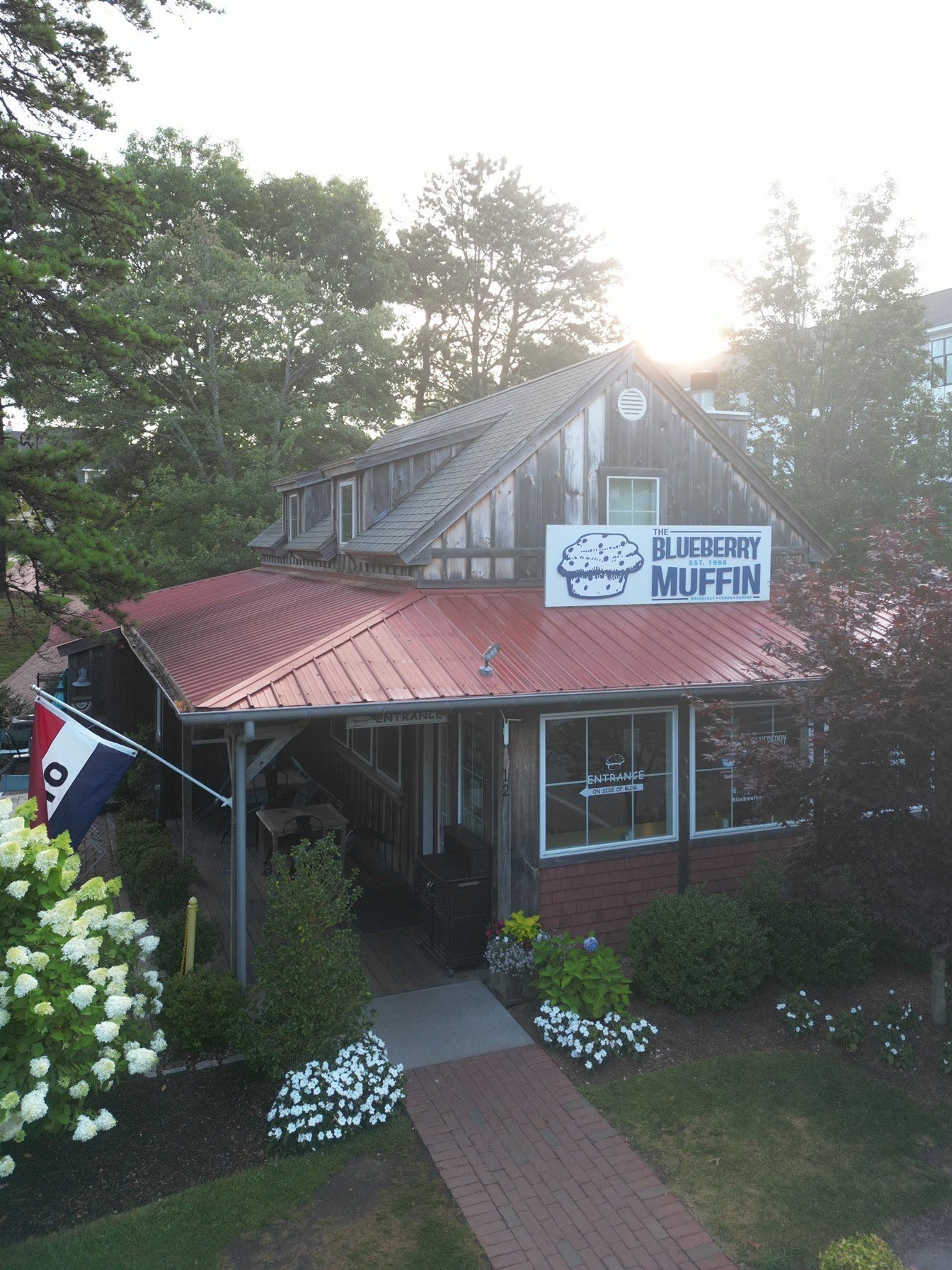 Blueberry Muffin Building Sign